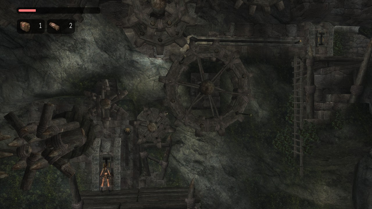 La maquinaria en el Valle Perdido aquí es enorme a comparación de cómo era en el juego original