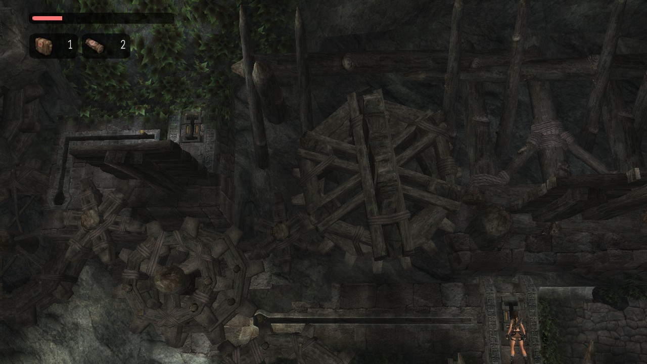 La maquinaria en el Valle Perdido aquí es enorme a comparación de cómo era en el juego original